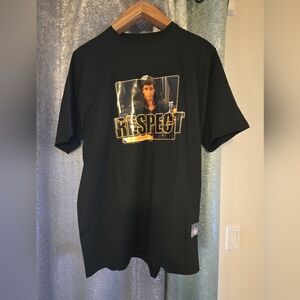 Scarface Clothing Co T-Shirt Tony Montana Respect Black Y2K Vintage XL Official
